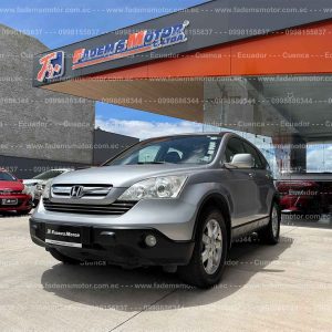 suv-todo-terreno-gasolina-honda-crv-ta-automatico-2007-4x4-2.4-japones-asientos-cuero-techo-corredizo-sunroof-halogenos-neblineros-aros-deportivos-honda-parrilla-pantalla-camara-de-retro-mandos-audio-al-volante-velocidad-crucero-4-vidrios-retrovisores-electricos-aire-acondicionado-airbags-2-llaves-honda-originales-apoyabrazos-asientos-delanteros-2007-plateado-placa-azuay