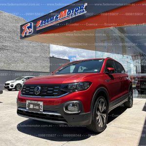 crossover-todo-terreno-gasolina-1.6-volkswagen-t-cross-tcross-highline-aire-acondicionado-ac-4x2-ta-transmision-automatica-paletas-de-cambios-al-volante-rojo-2024-placas-azuay-unico-dueño-halongenos-neblineros-faros-led-aros-deportivos-volkswagen-retrovisores-electricos-abatibles-con-direccionales-parrilla-sensores-de-parqueo-aleron-asientos-de-cuero-mandos-de-audio-y-velocidad-al-volante-pantalla-touch-doble-dim-camara-de-retro-android-auto-apple-carplay-inalambricos-boton-de-encendido-caja-shiftronic-faros-led-con-regulador-de-altura-modulo-de-carga-inalámbrica-de-telefono